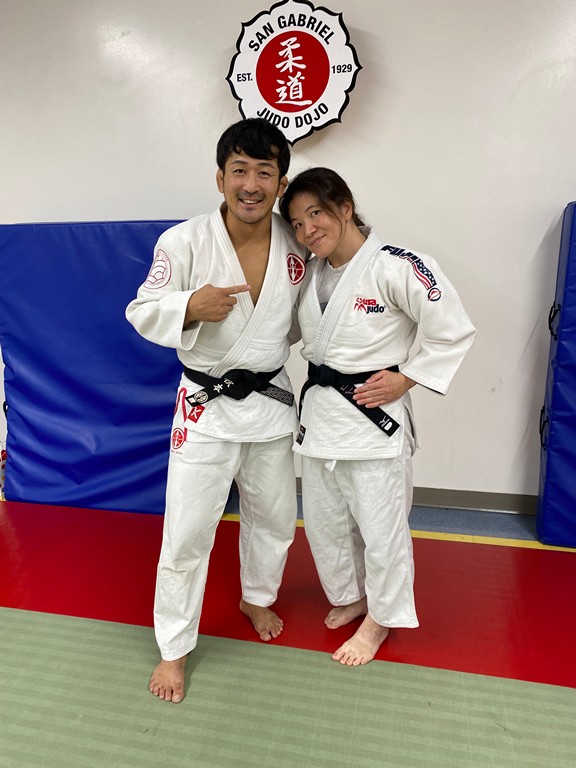Hiroyuki Akimoto, Judo champion and Anna Nakama